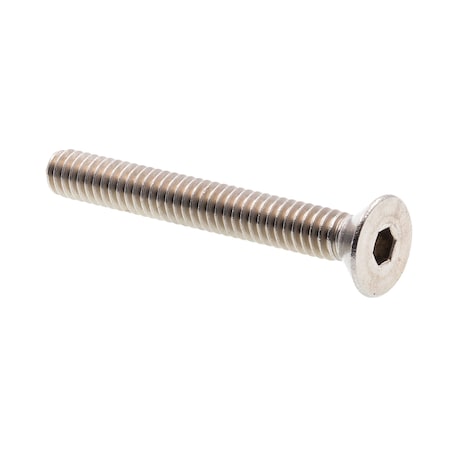 Prime-Line 1/4"-20 Socket Head Cap Screw, Flat, Plain Stainless Steel, 2 in Length, 10 PK 9174037